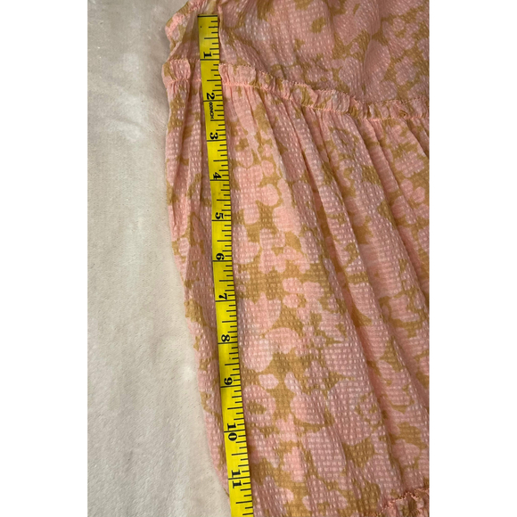 Hatch Womens Apricot Maternity Anaelle Silk Dress Sz 2 Ruffle SleeveAsymmetrical - Picture 13 of 13